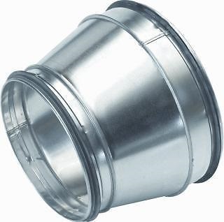 Verloopstuk 160-100mm staalverzinkt