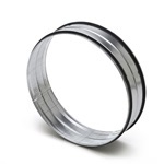 steekverbinding 100mm staalverzinkt met rubberring