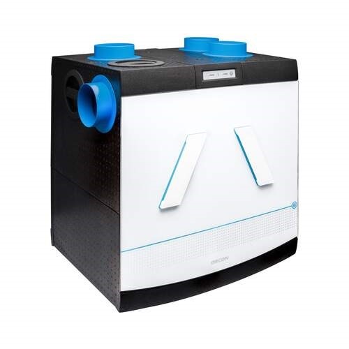 Capaciteit 400 m3/h bij 200Pa