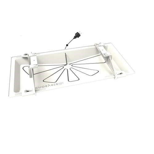 wit RAL9002 + thermische verwarmingskabel l= 3m
